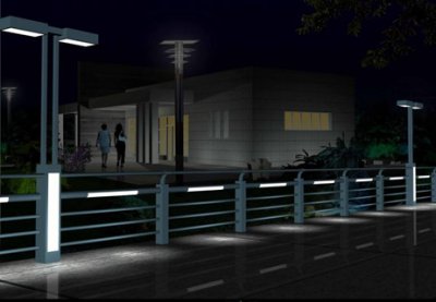 現代燈光景觀護欄